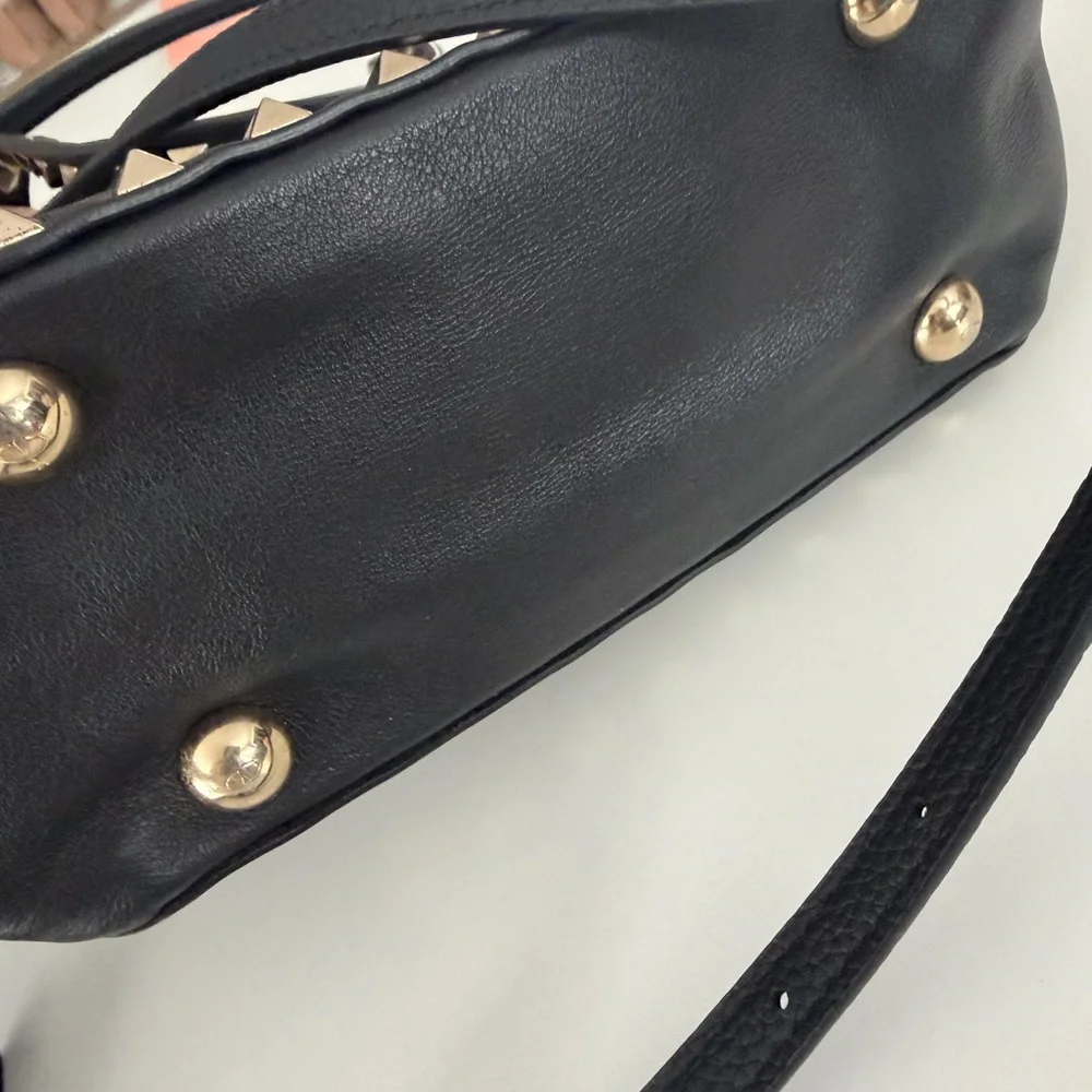 Valentino Garavani Black Studded Mini Tote - Picture 10 of 16